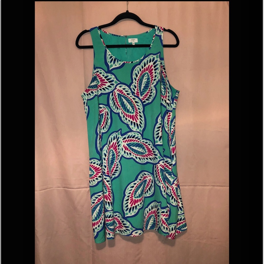 Turquoise Floral Dress